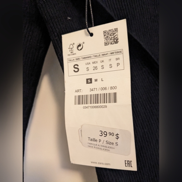 Zara long sleeve backless turtleneck - Picture 4 of 4